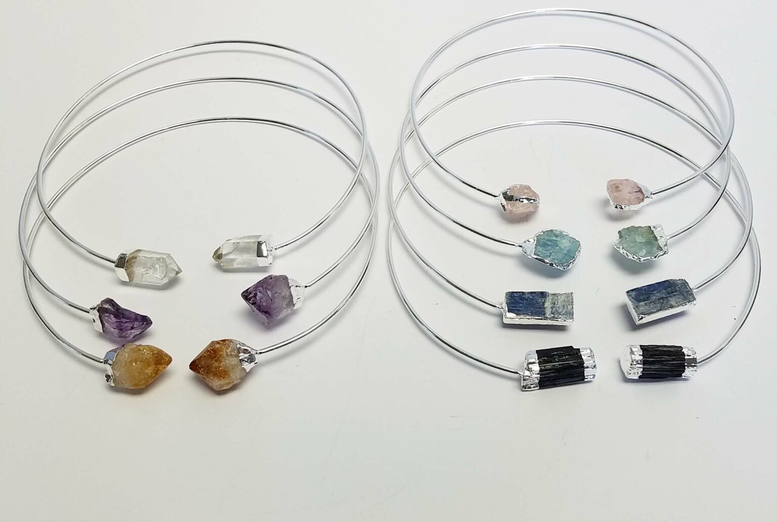Silver Plated Double Pointed Necklaces