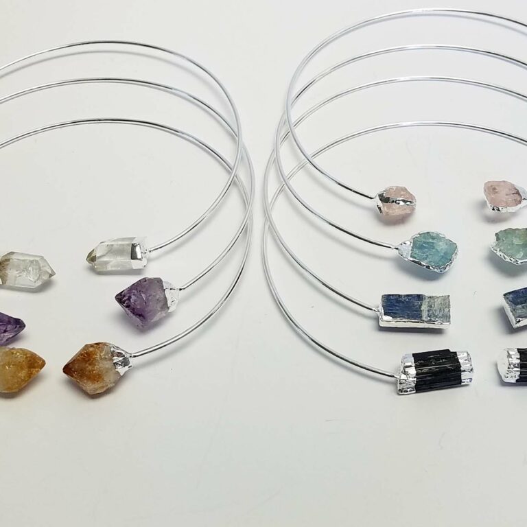 Silver Plated Double Pointed Necklaces