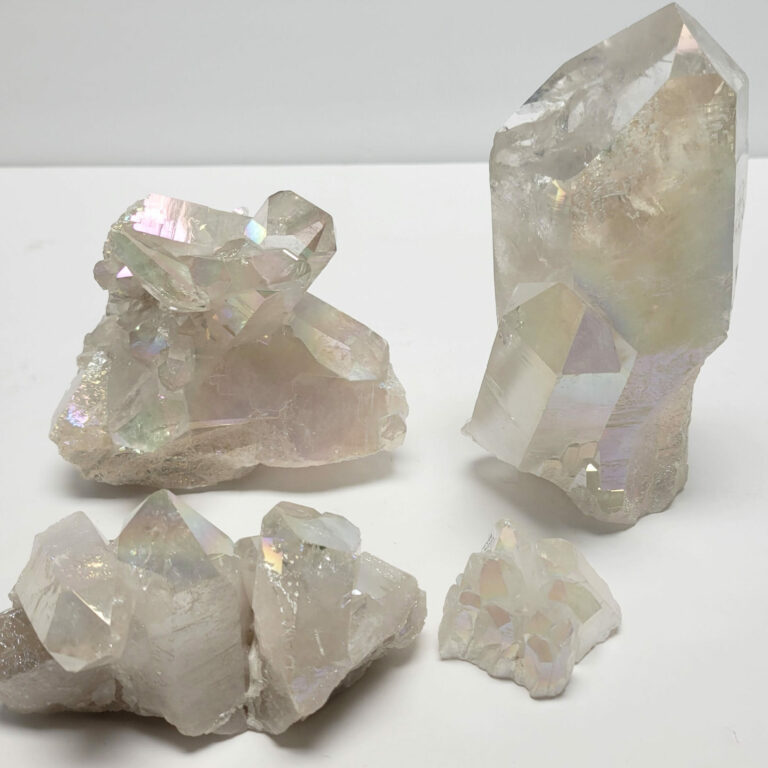 Angel Aura Quartz Clusters