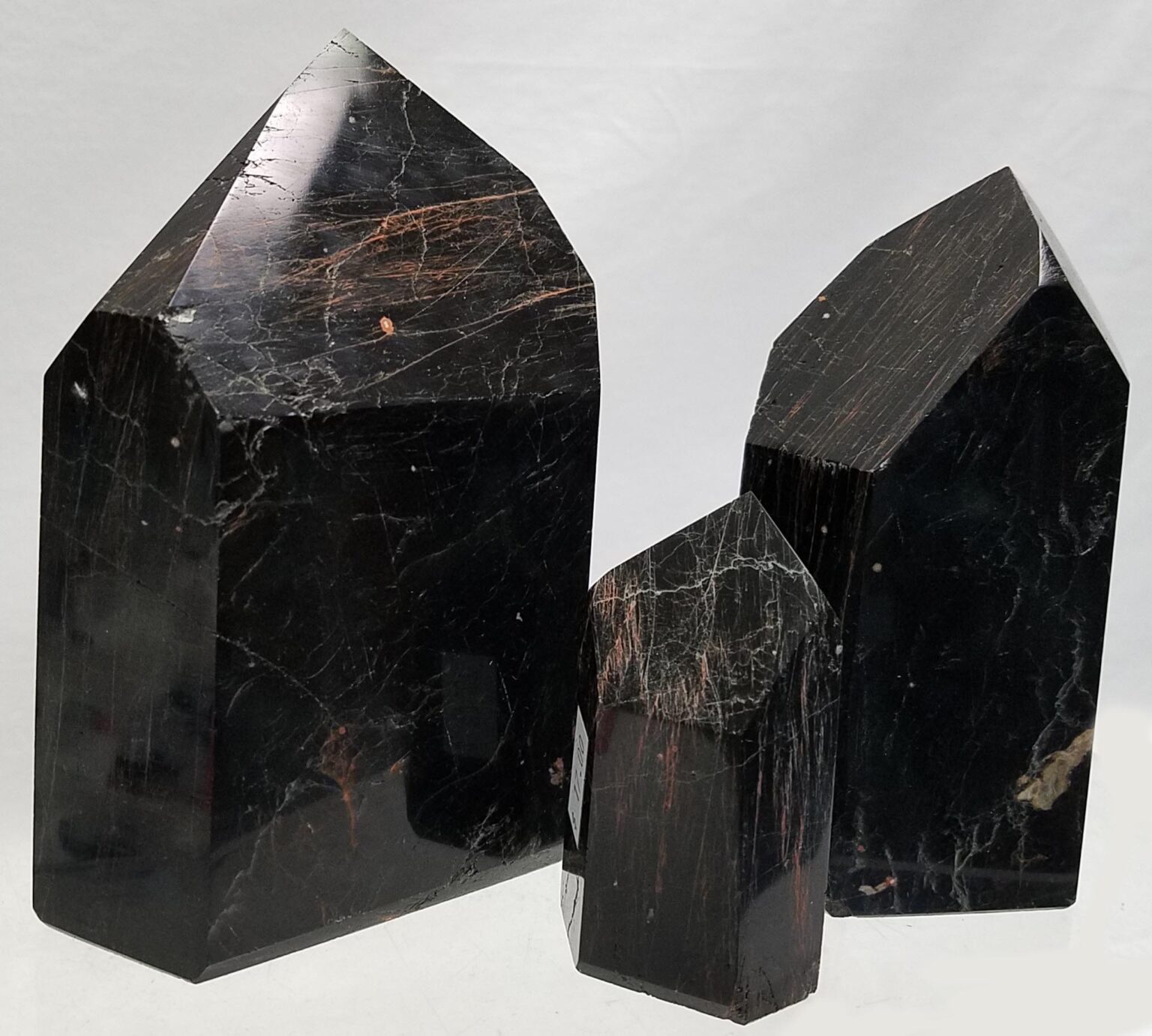 Polished Black Tourmaline Points