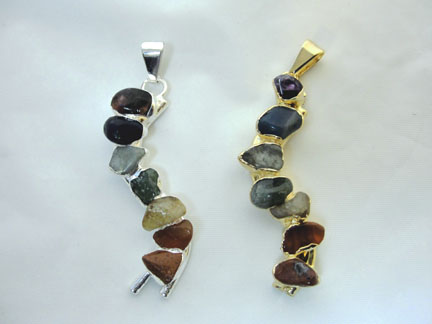 Plated Multi Stone Snake Chakra