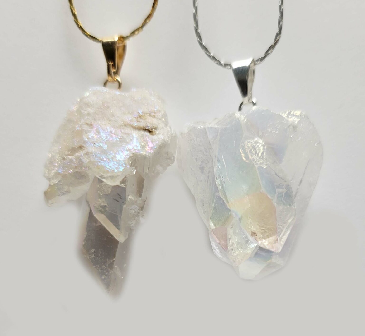 Plated Angel Aura Quartz Cluster