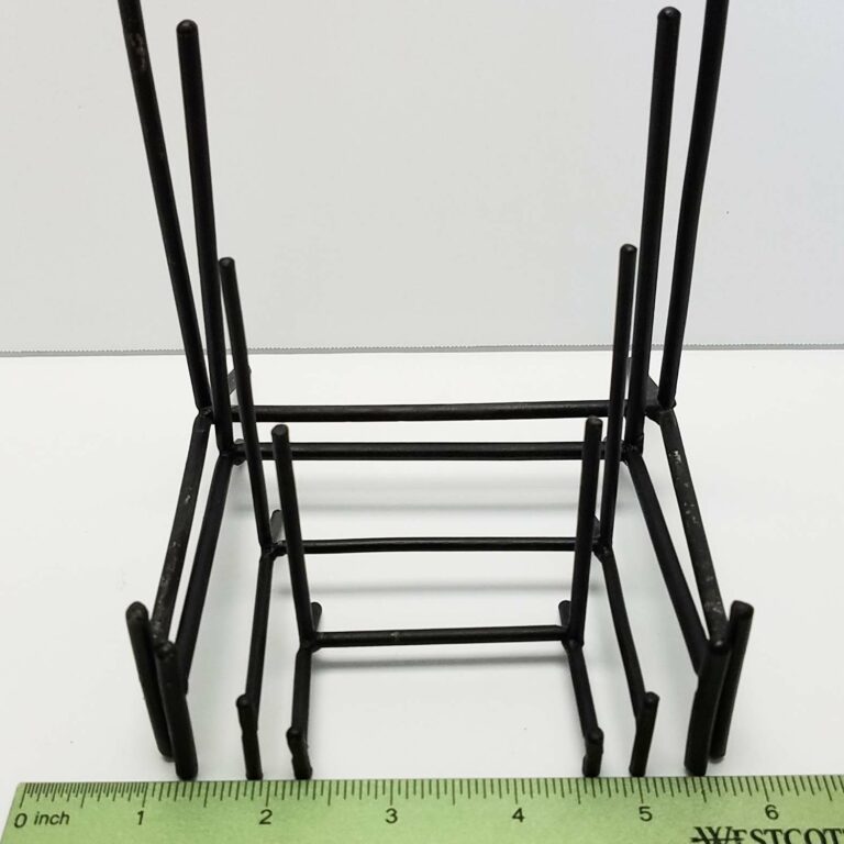 Black Iron Metal Slab Display Stand