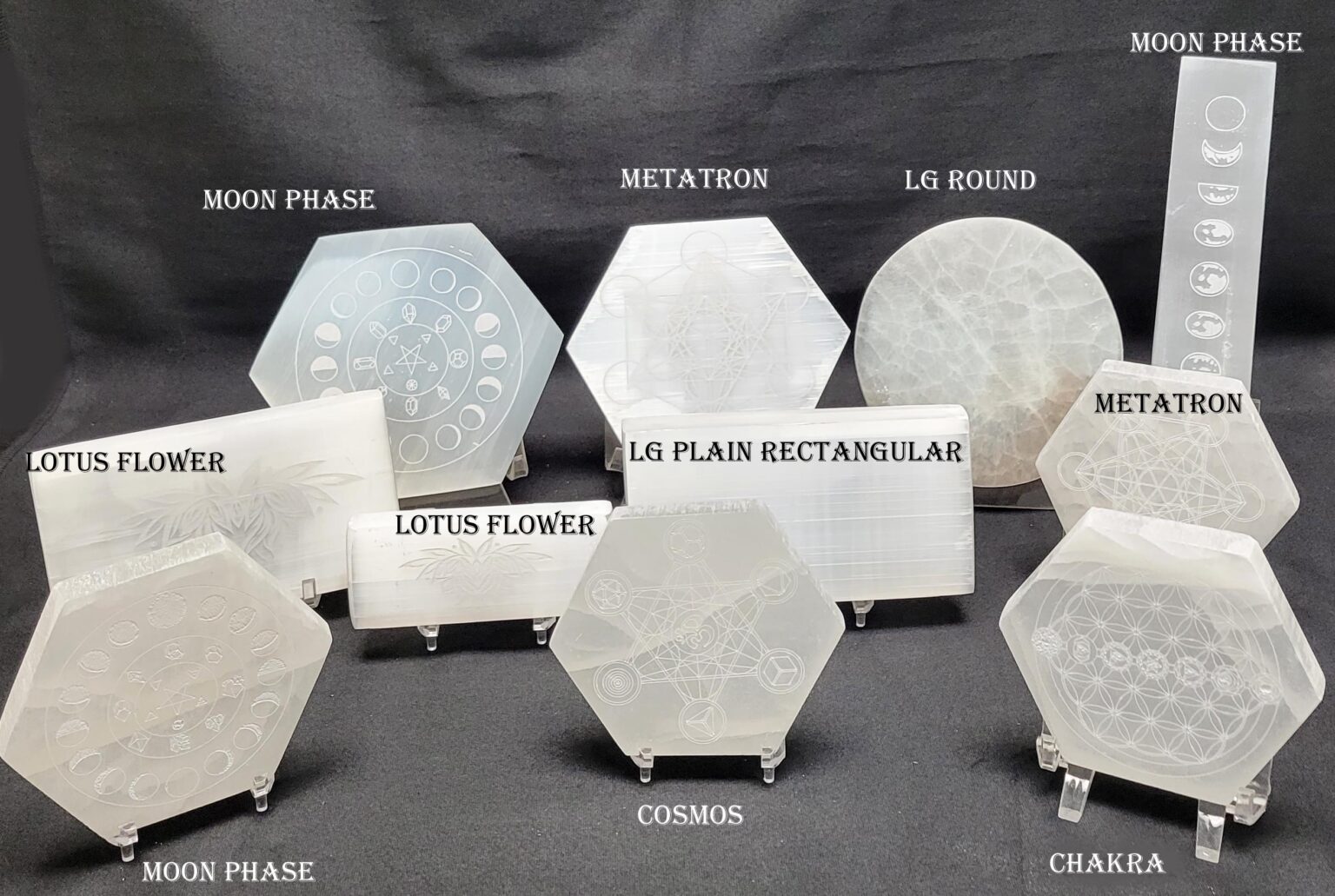 Selenite Crystal Charging Plates