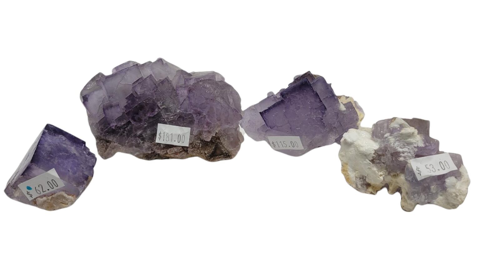 Purple Fluorite Clusters, AA-Grade
