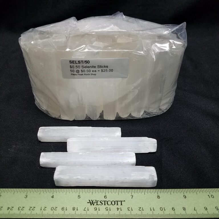 $.50 Selenite Sticks