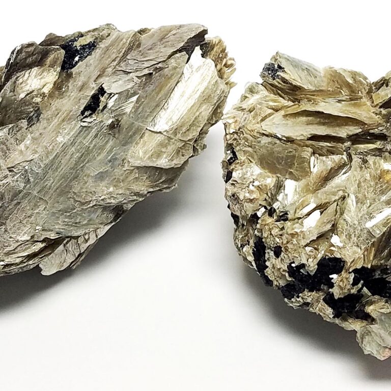 Green Mica with Black Tourmaline Chunks