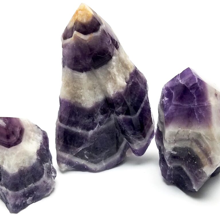 Chevron Amethyst w/ Natural Sides