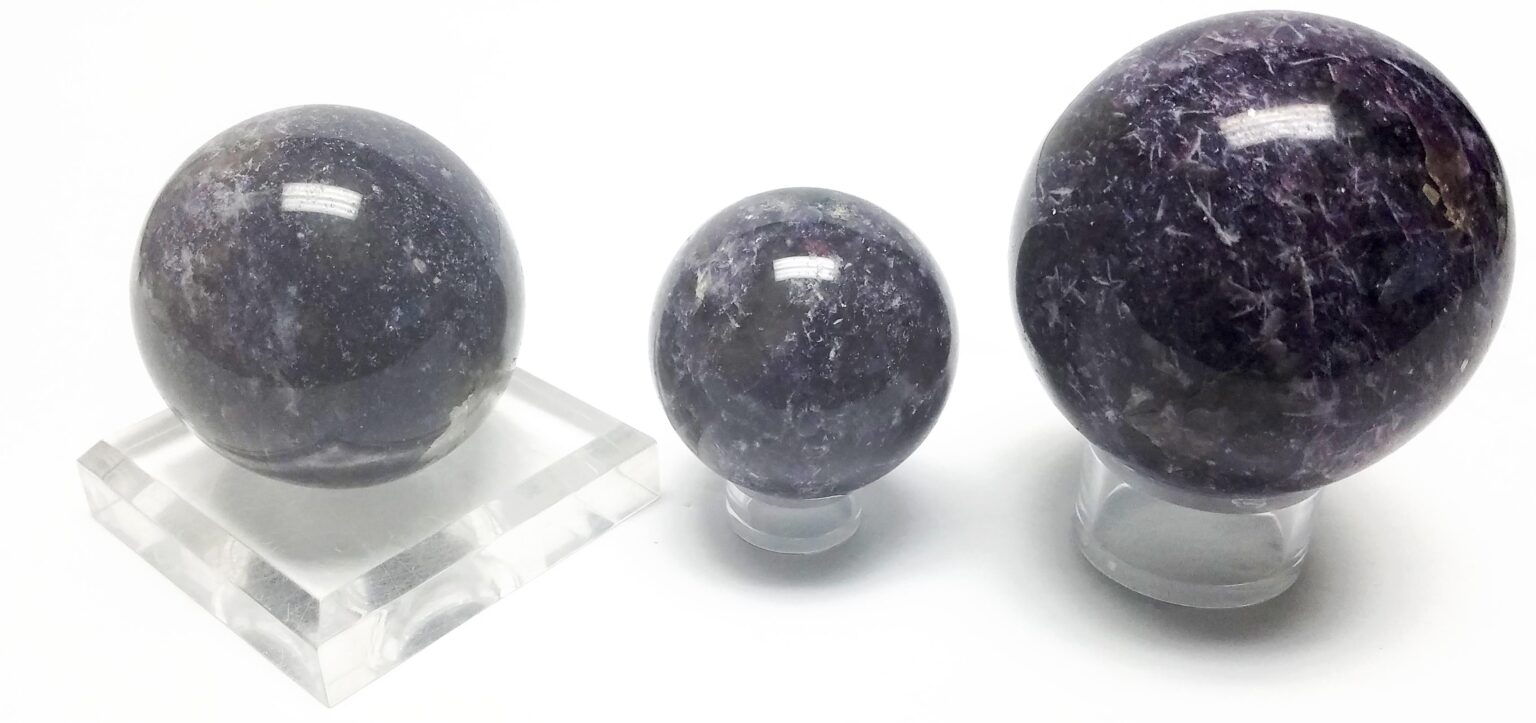 Polished Lepidolite Sphere