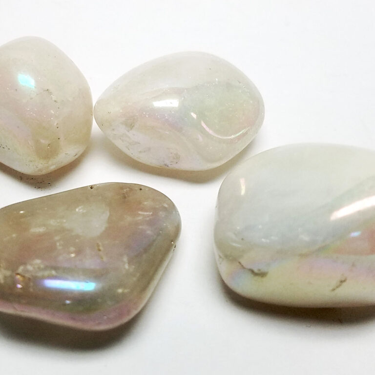 Polished Angel Aura Quartz Pebbles
