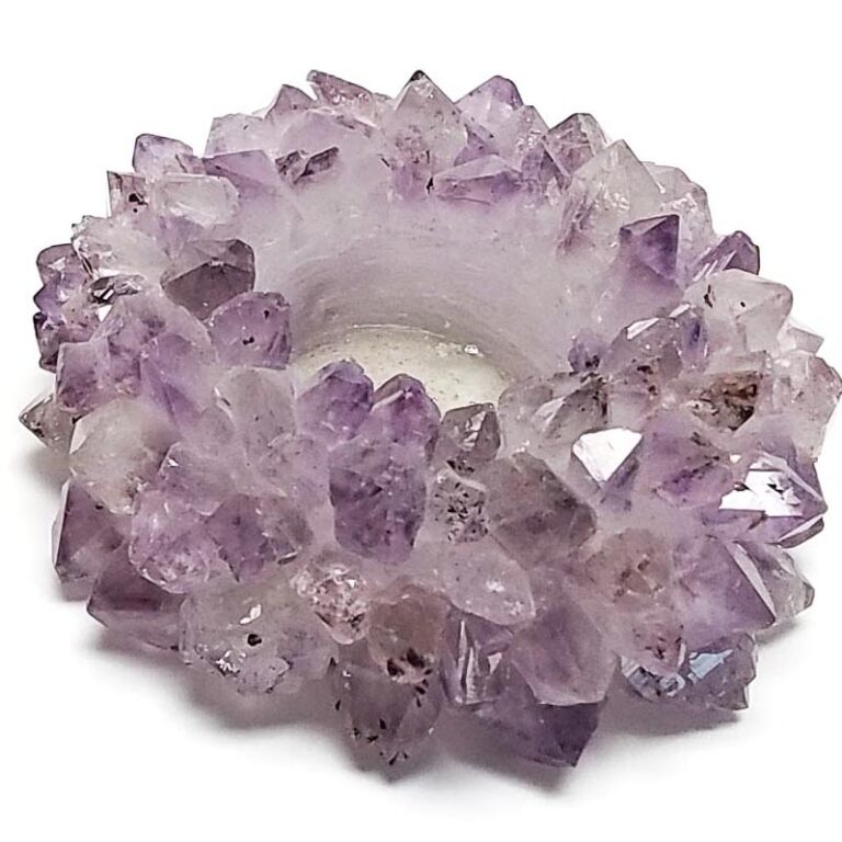 Amethyst Point Candleholder