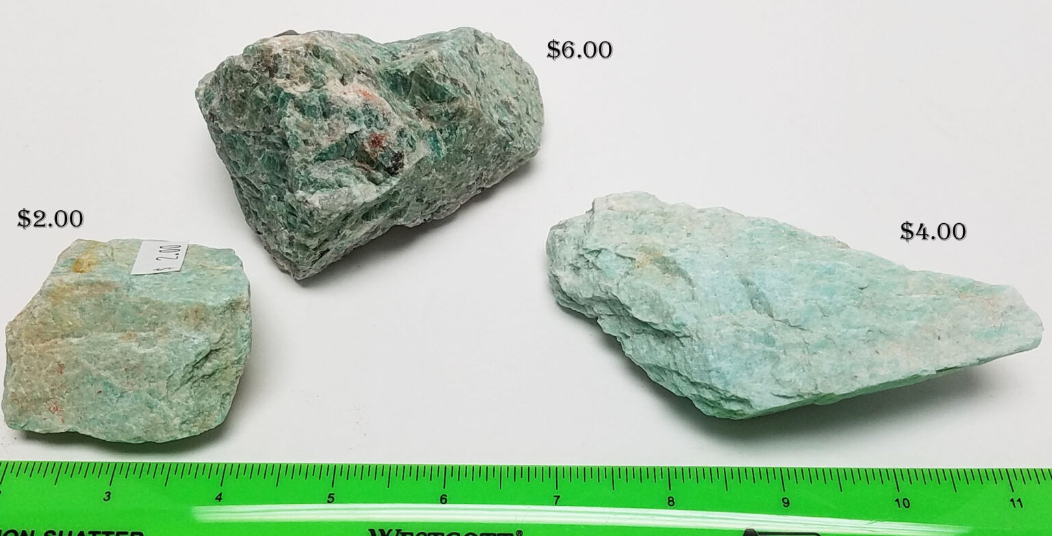 Rough Amazonite Chunks