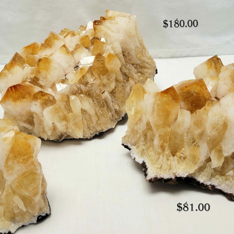 Citrine Cluster with Large Points