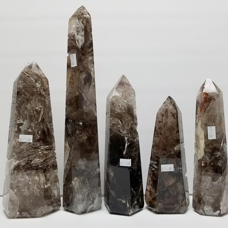 Elestial Quartz Rough Polished Point