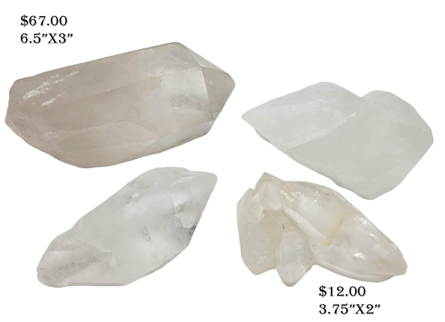 XL Natural Double Terminated Quartz Point
