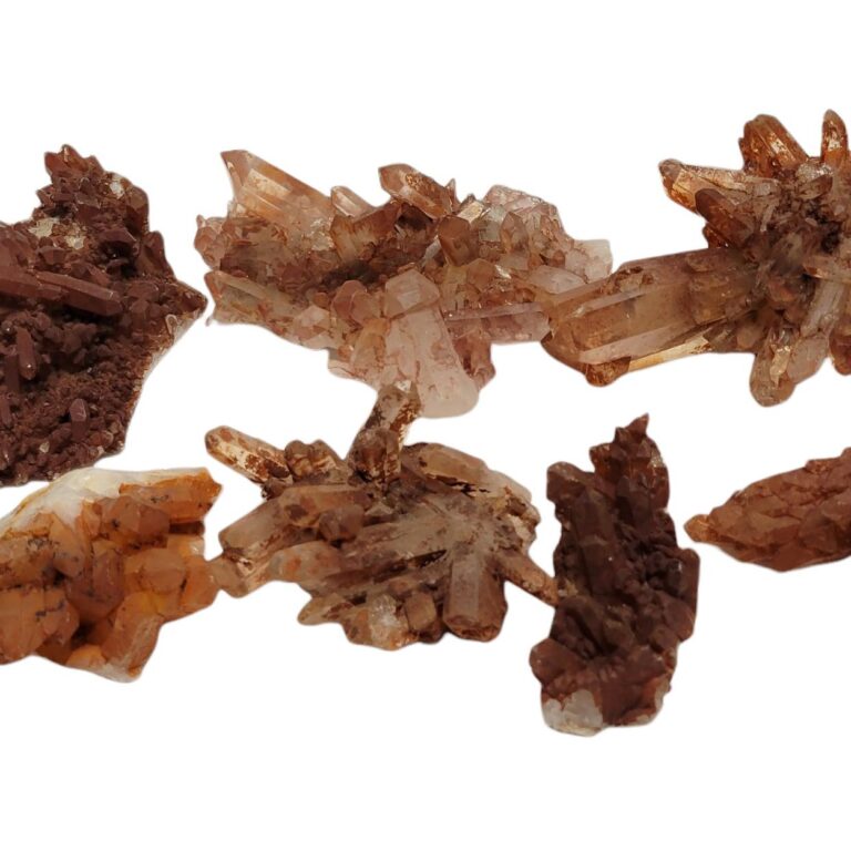 Red Tangerine Quartz Cluster