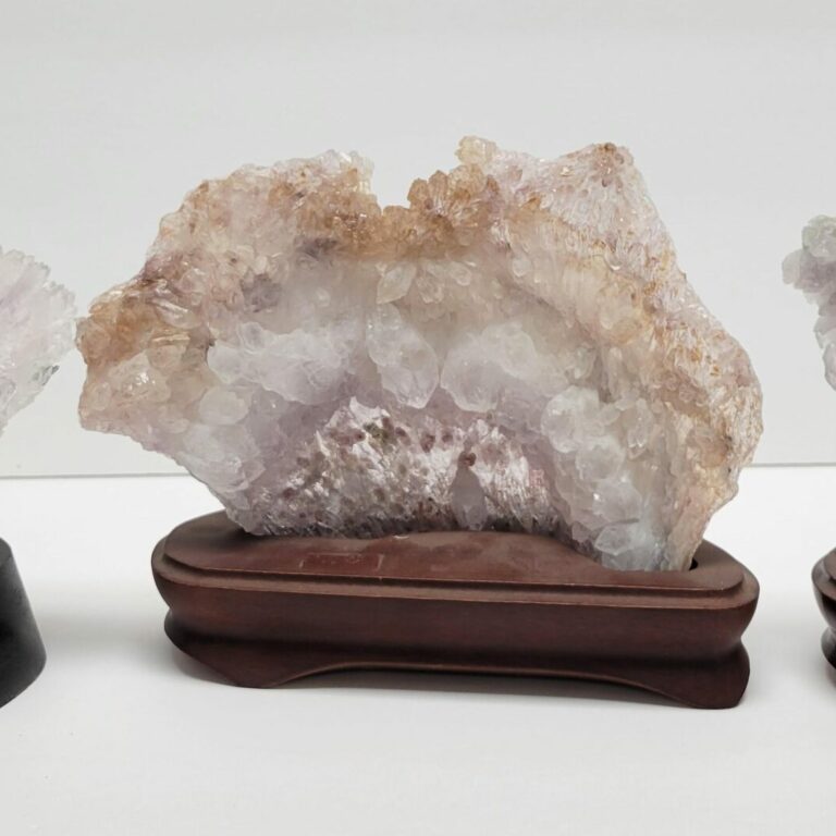Star Druze Amethyst Flower Cluster