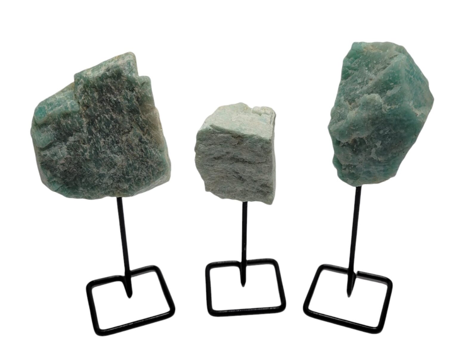 Amazonite on Metal Stand