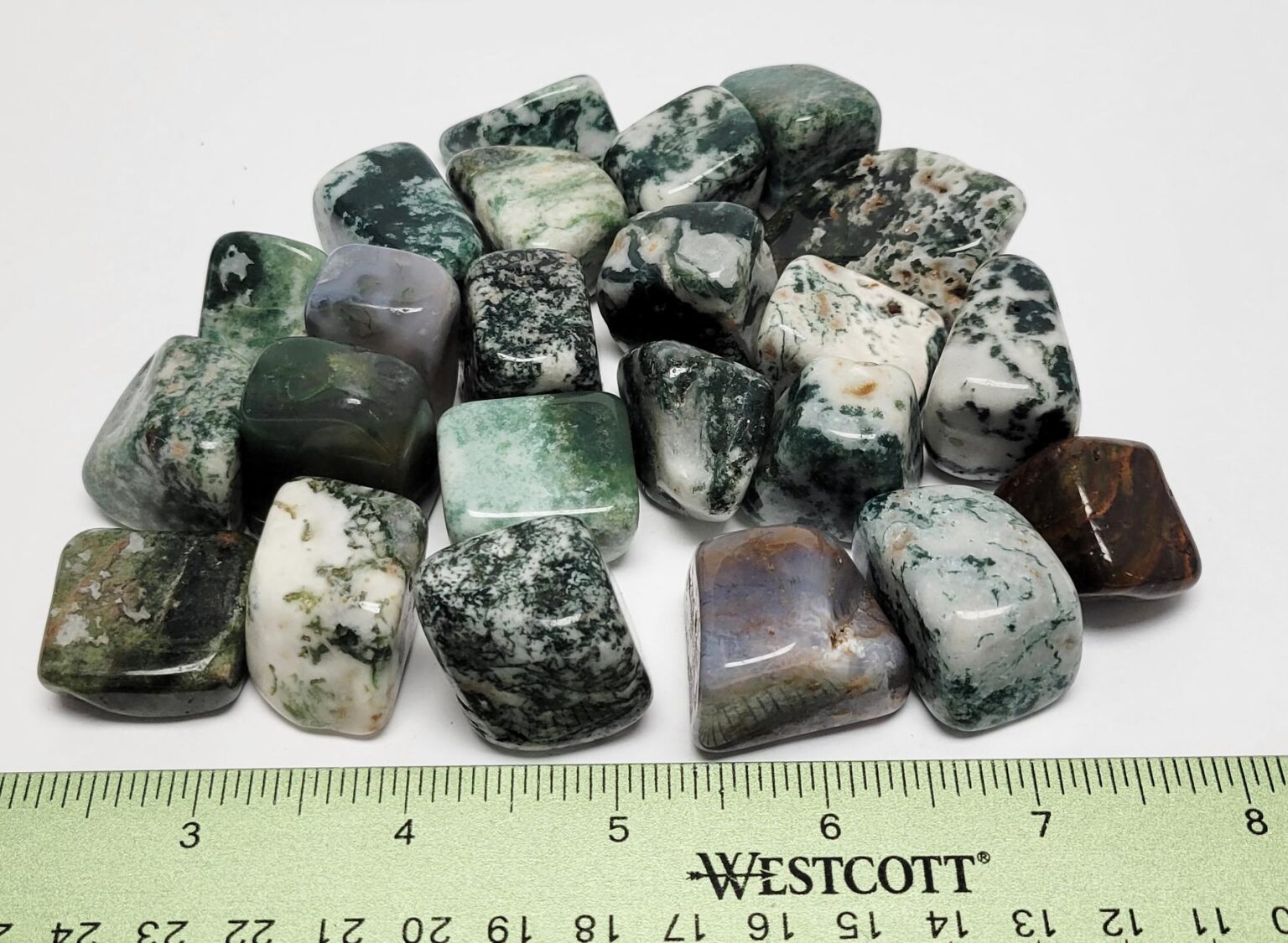 Moss Agate Tumbled Stone