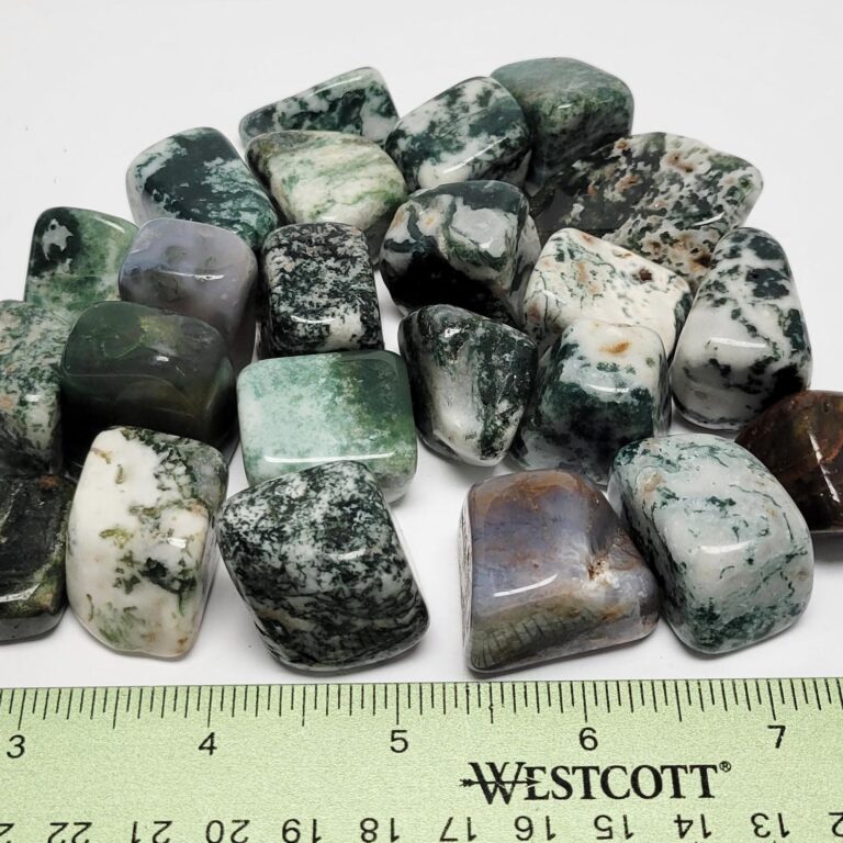 Moss Agate Tumbled Stone