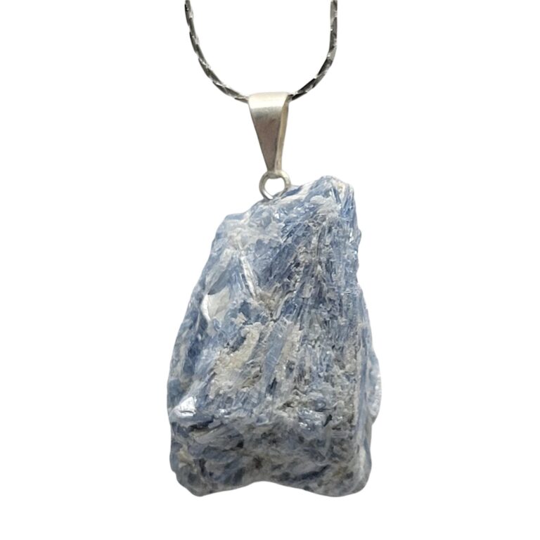 Rough Blue Kyanite Pendant