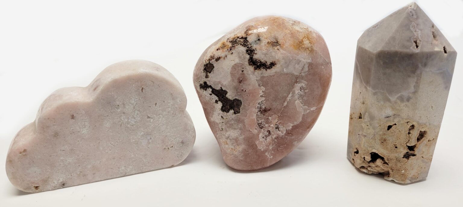 Polished Pink Amethyst Forms