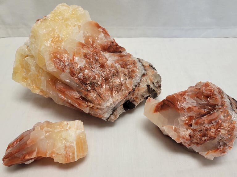 Red & Yellow Calcite Chunks