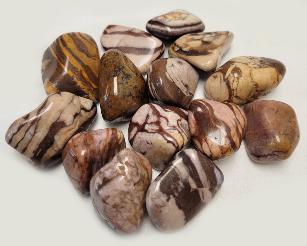 Zebra Jasper Tumbled Stone Pikes Peak Rock Shop