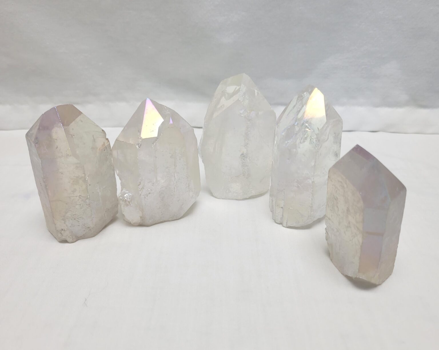Semi Polished Angel Aura Quartz Point
