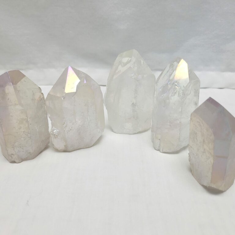 Semi Polished Angel Aura Quartz Point