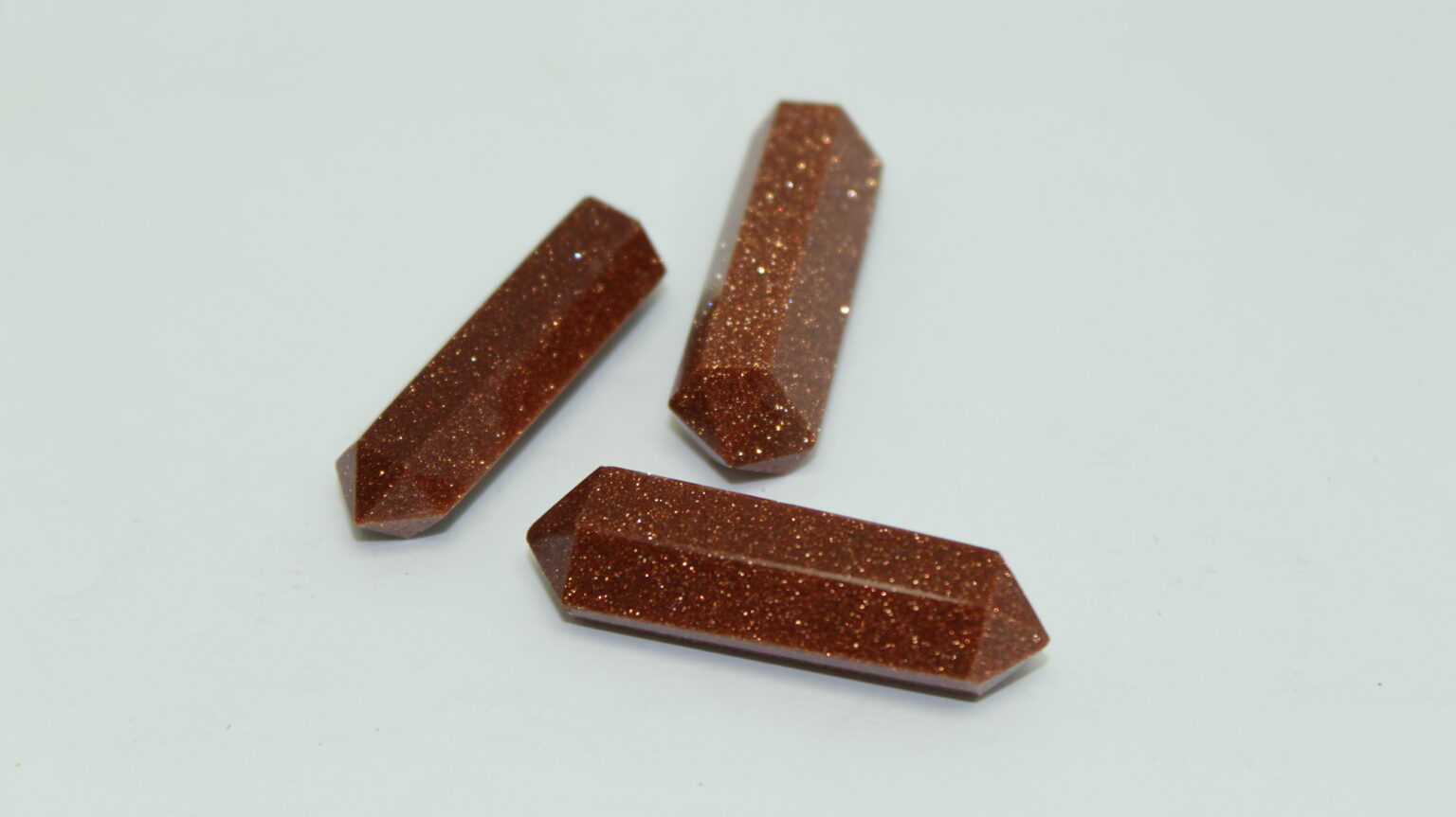 Polished Goldstone Double Terminated Point