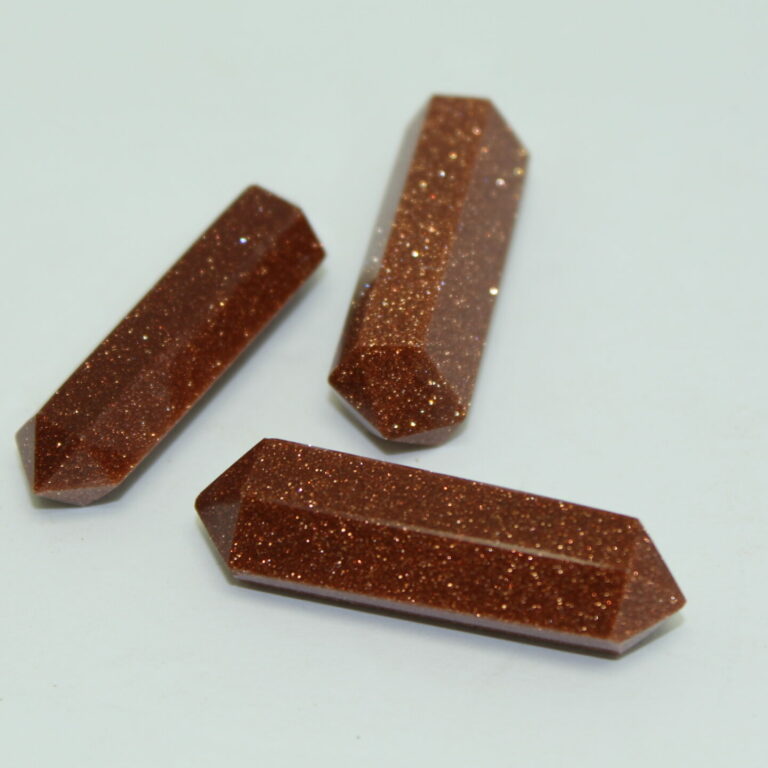 Polished Goldstone Double Terminated Point