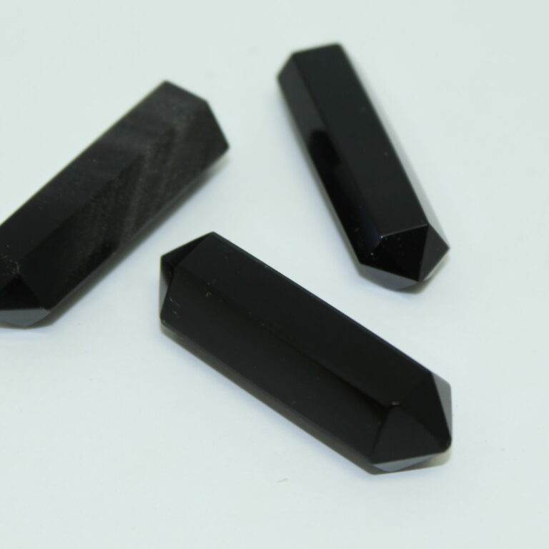 Polished Black Obsidian Double Terminated Point