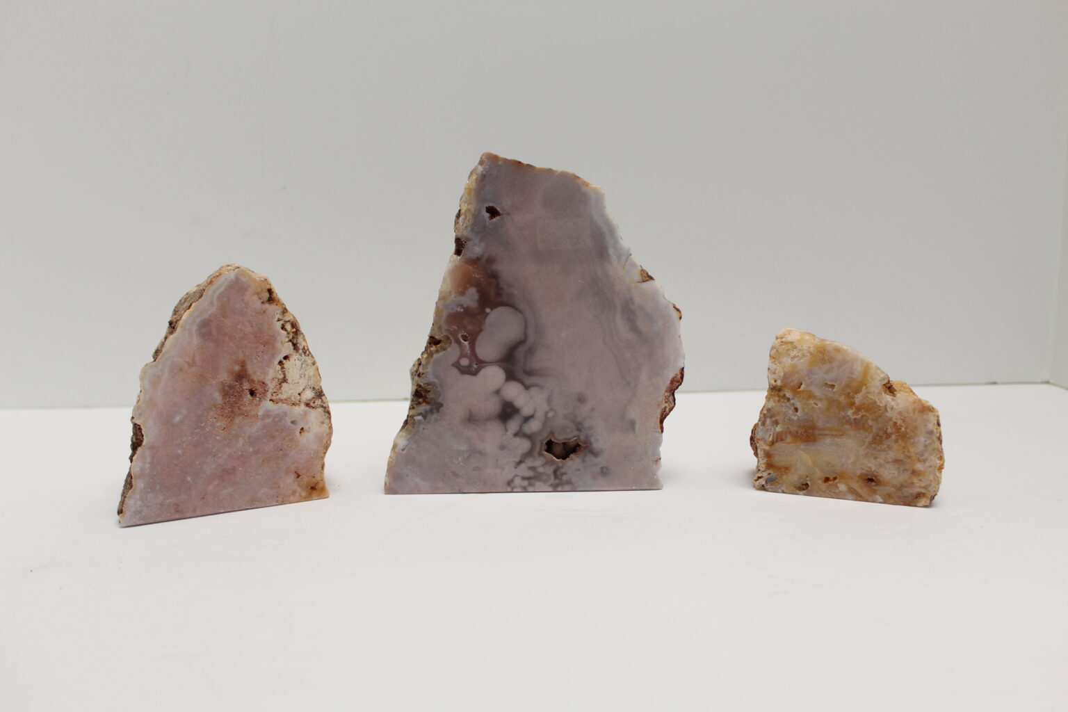 Pink Amethyst One Face Polished