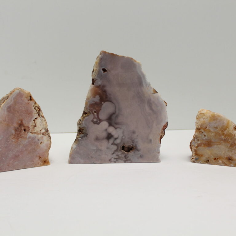 Pink Amethyst One Face Polished