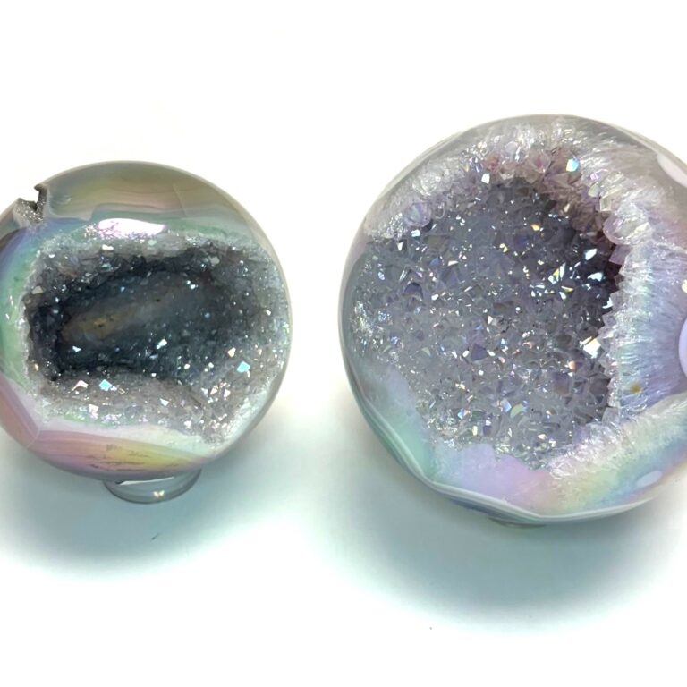 Angel Aura Amethyst Geode Spheres