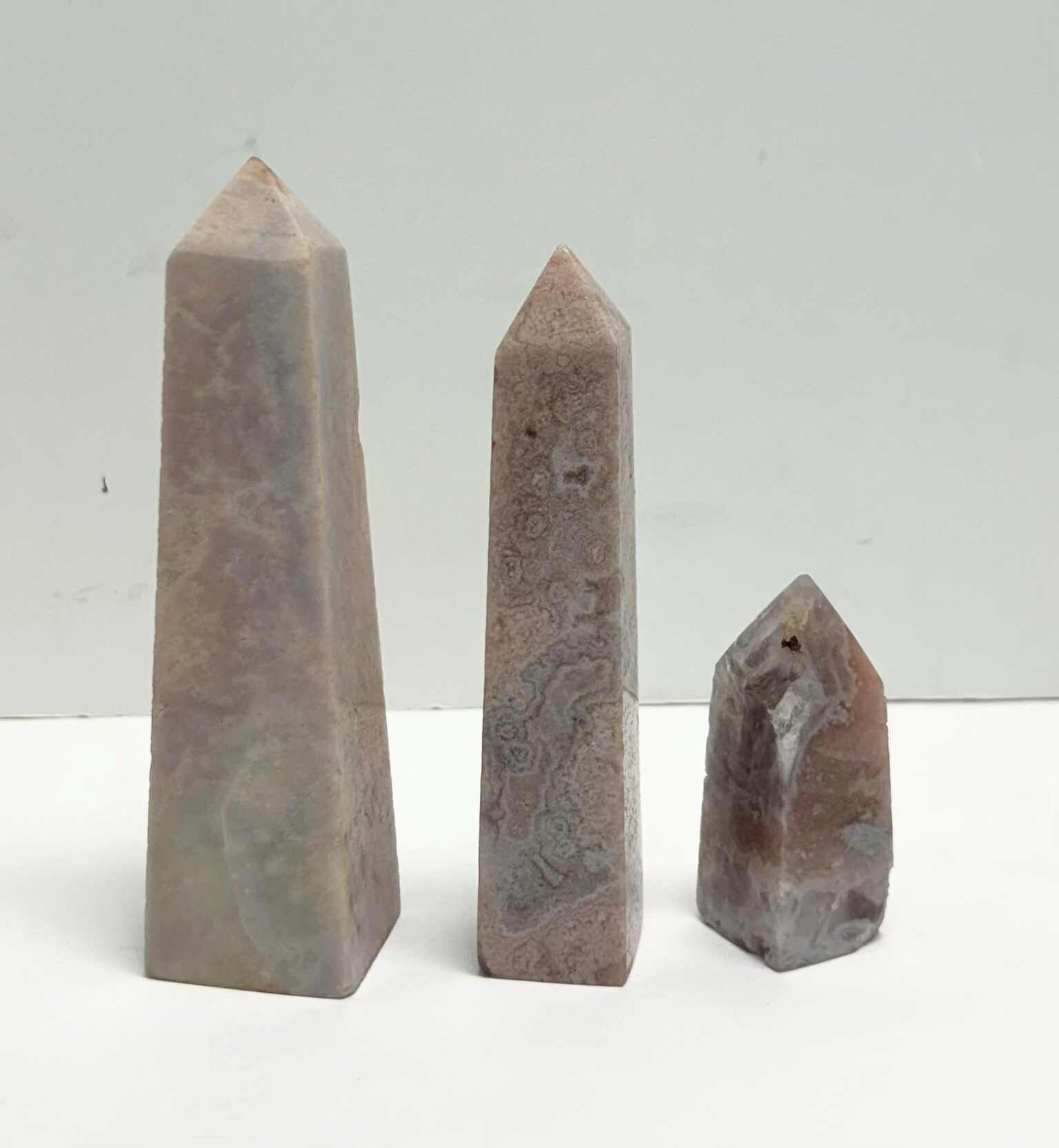Pink Amethyst Obelisks