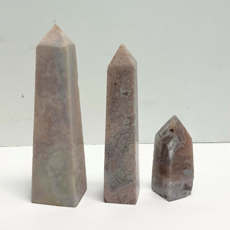 Pink Amethyst Obelisks