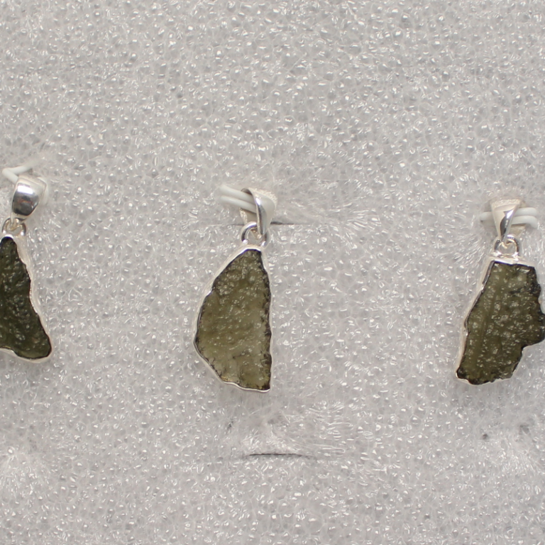 Sterling Silver Moldavite Pendant