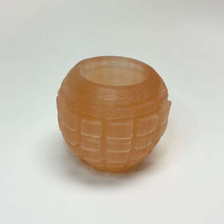 Orange Selenite Pineapple Candleholder