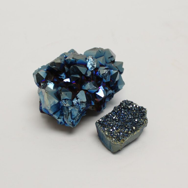 Cobalt Aura Quartz Cluster