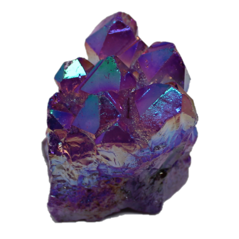 Purple Aura Quartz Clusters