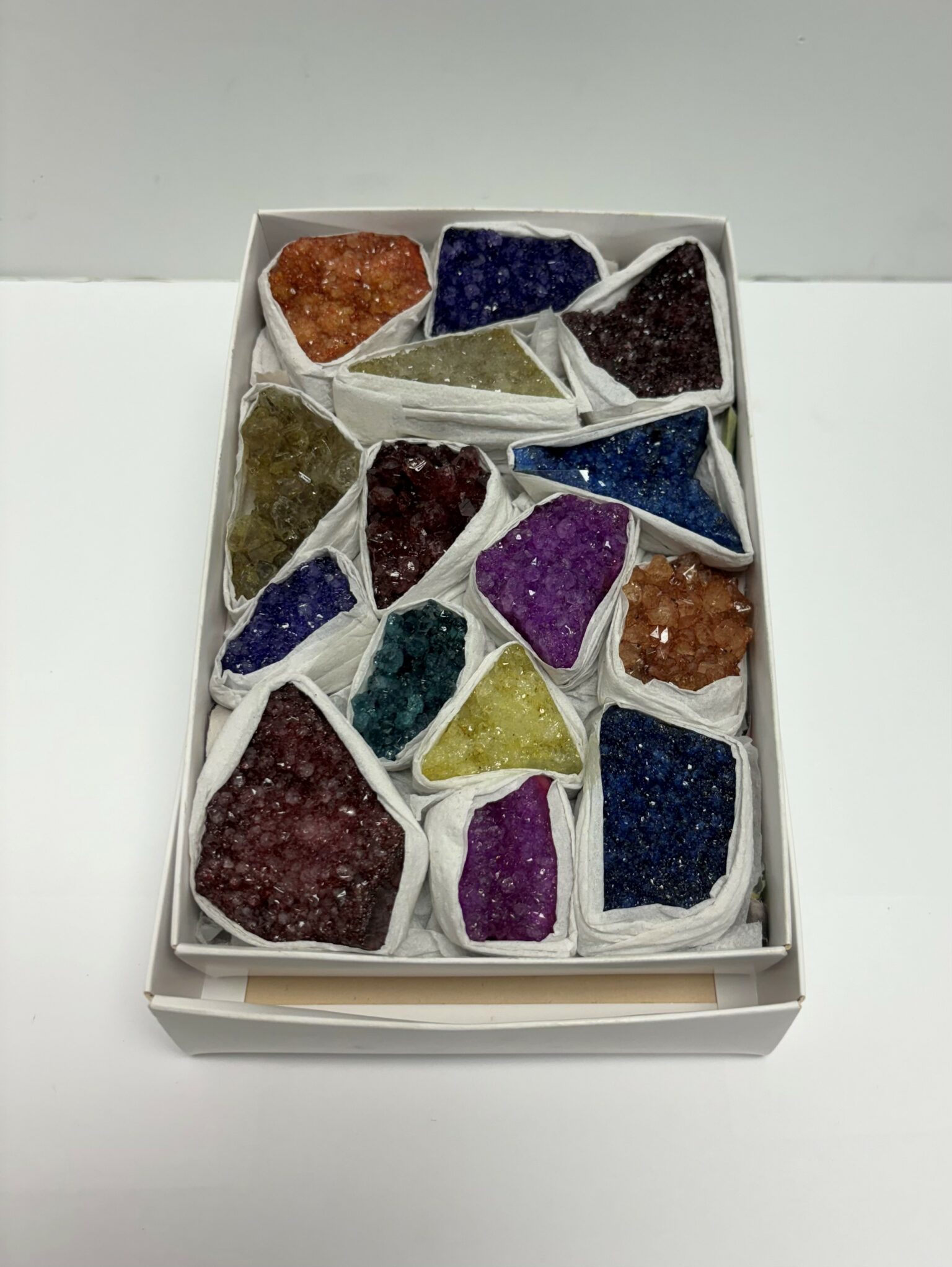 Dyed Amethyst Cluster Box