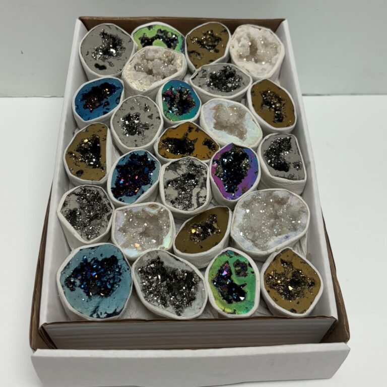Rainbow Moroccan Geode Aura Box