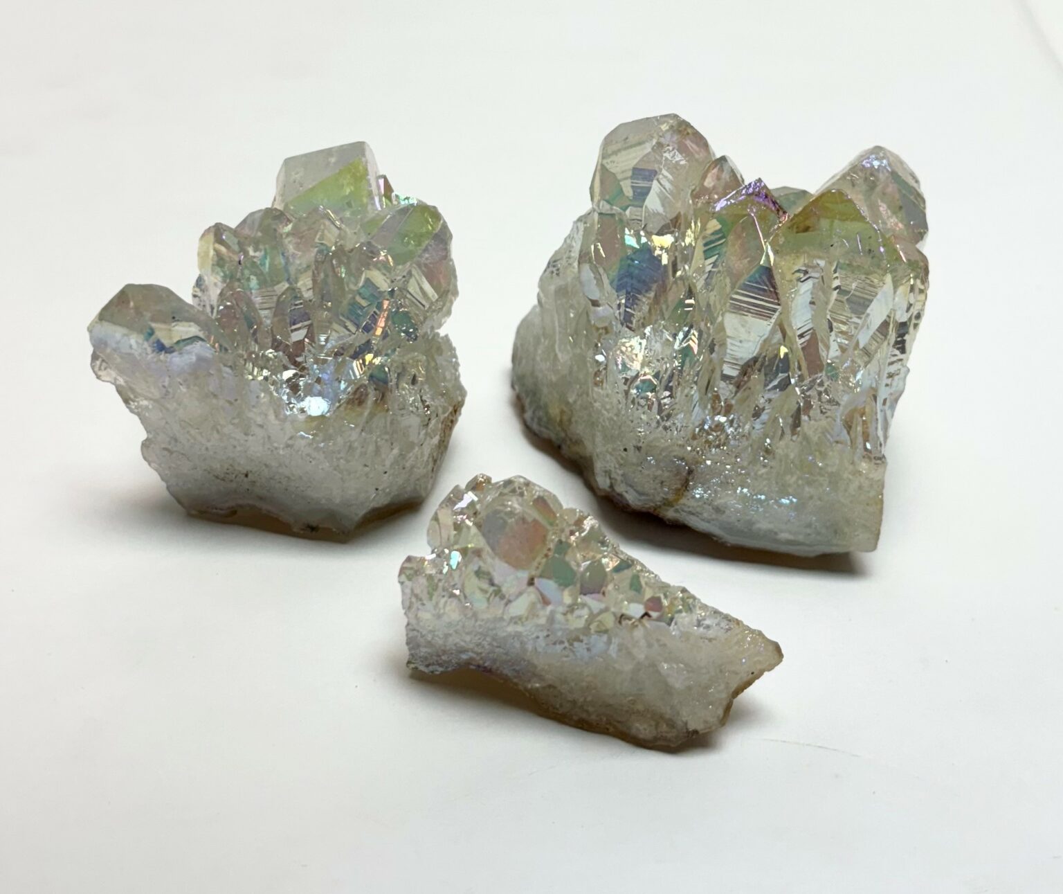 (Indian) Angel Aura Quartz Clusters
