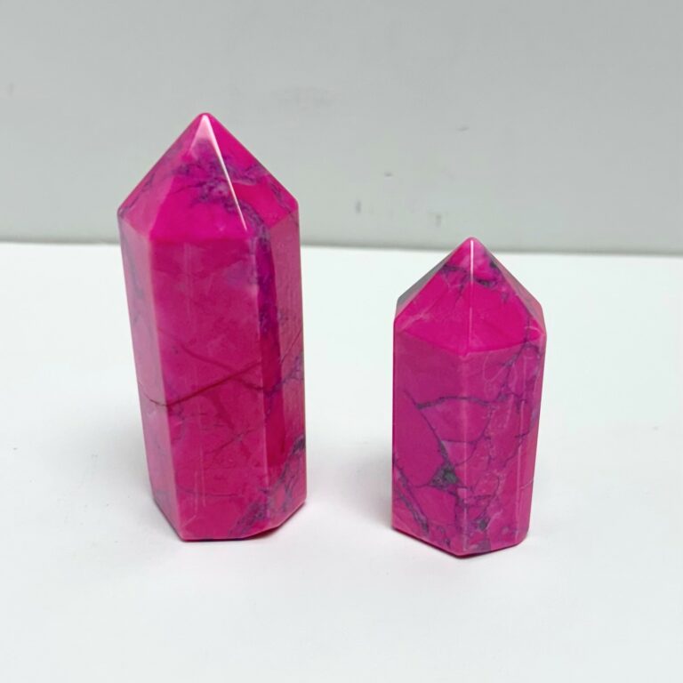 Pink Howlite Points