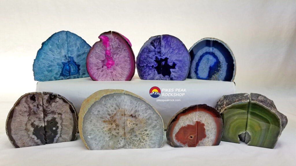 brazilian agate bookend