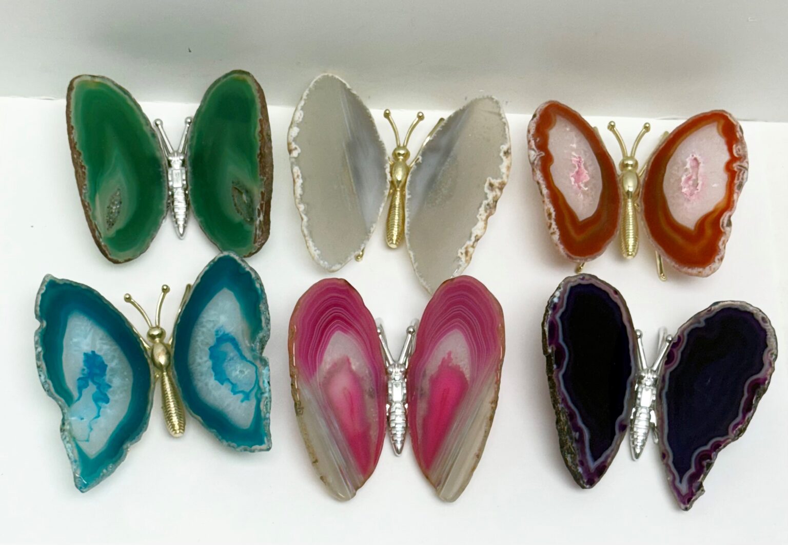 Agate Slice Butterfly