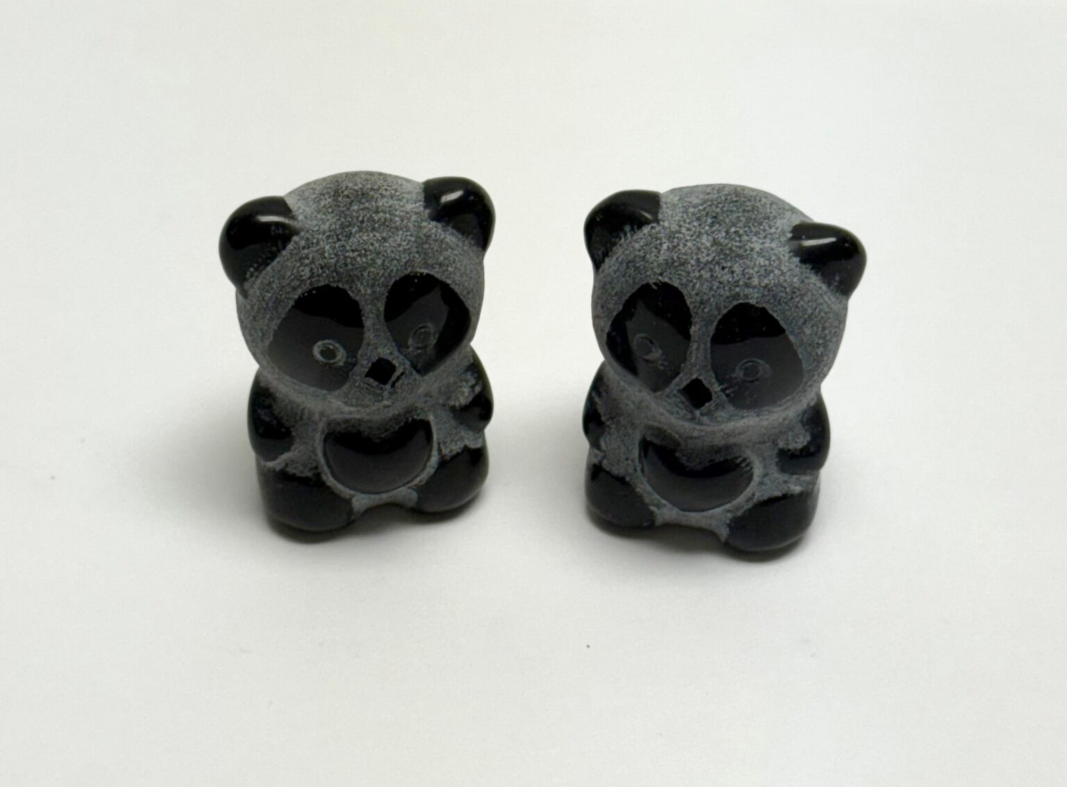 Polished Obsidian Sitting Panda