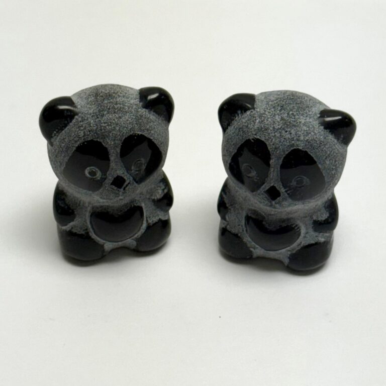 Polished Obsidian Sitting Panda